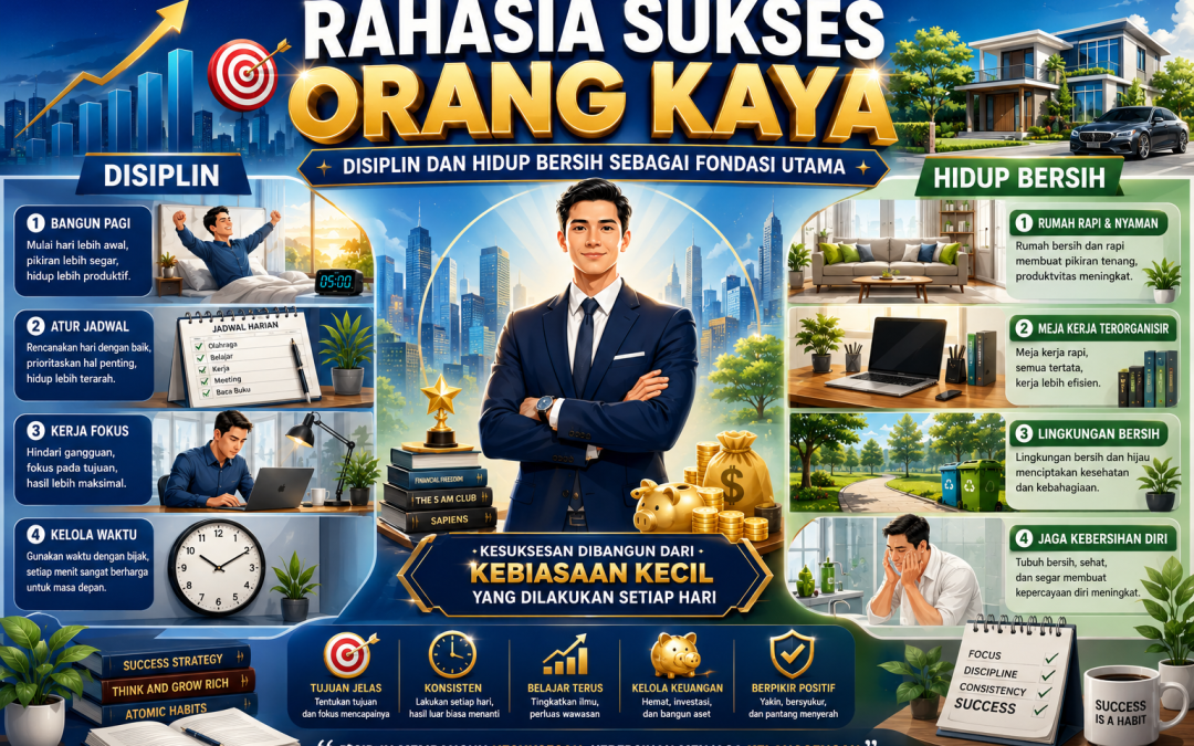 Rahasia Sukses Orang Kaya: Disiplin dan Hidup Bersih sebagai Fondasi Utama