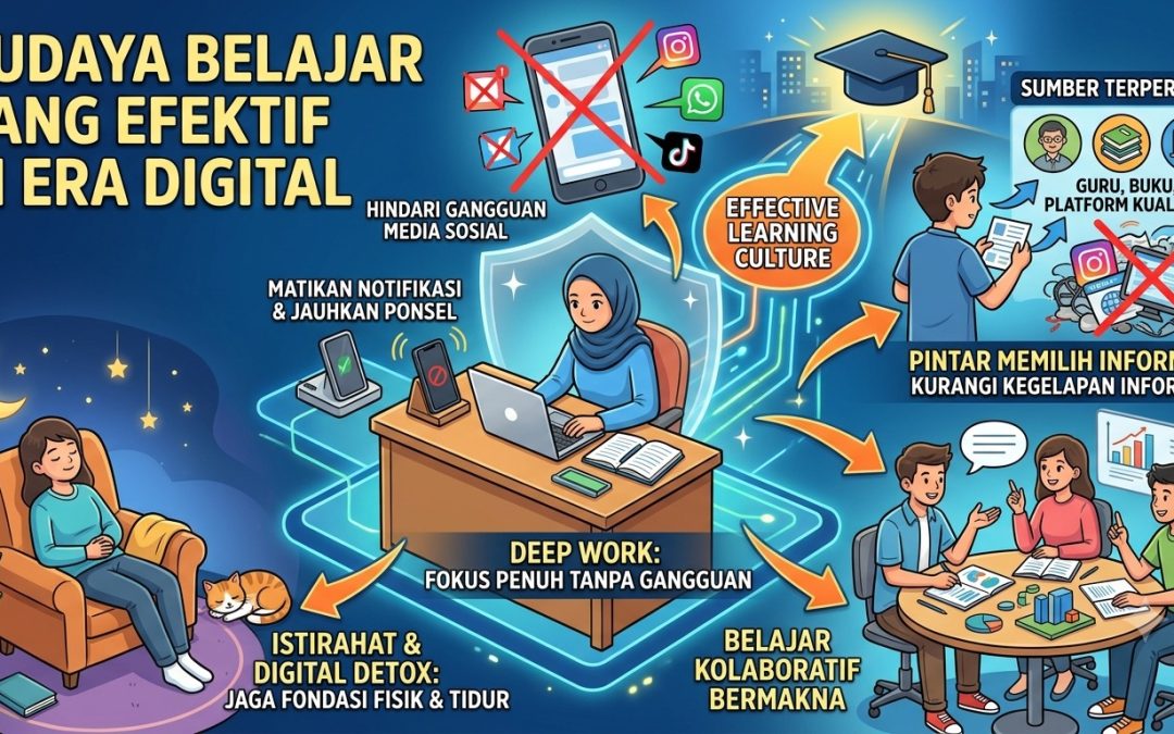 Budaya Belajar Efektif di Era Digital: Belajar Cerdas, Bukan Sekadar Lama